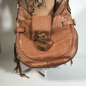 Chloé Paddington Hobo Shoulder Bag in Camel Leather